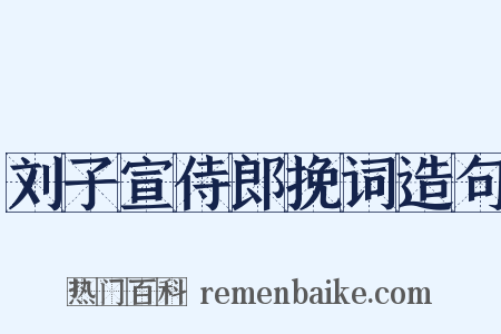 刘子宣侍郎挽词造句是什么意思的图片